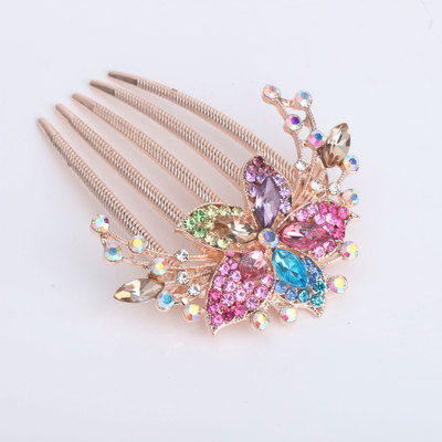 Boutiques lady Pan head Hairdressing Flaxen Hair Boutique Jewelry Source of goods wholesale bride Rhinestone