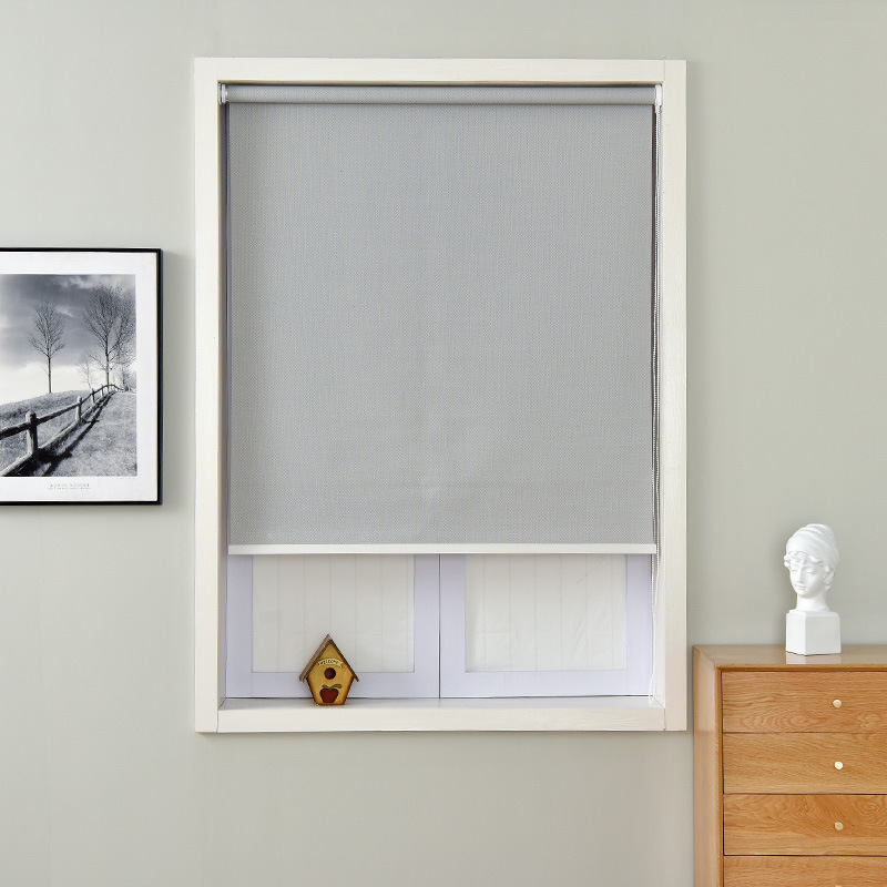 Office curtain engineering bathroom bedroom living room curtain punch-free shading roller shutter factory wholesale