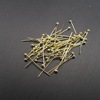 DIY jewelry accessories 14K real gold, copper ball needle jewelry bending needle crystal bead connector 2000