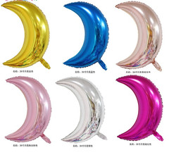 28-inch Moon Aluminum Foil Balloon Wedding Room Decoration Valentine's Day Proposal Birthday Party Decoration Aluminum Foil Balloon