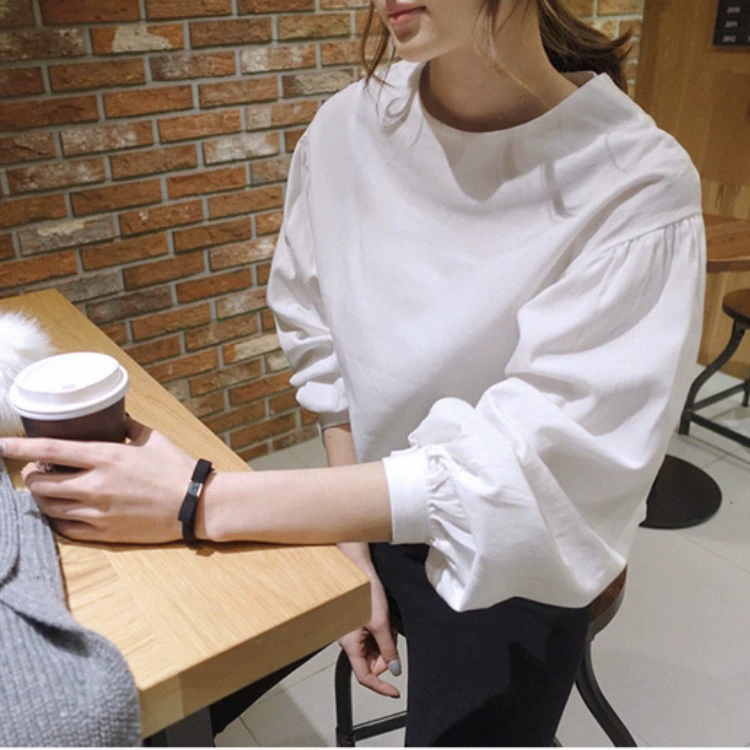 Ранняя осень новые свободные гонконгские Ретро Топы Женская весенняя одежда дизайн чувственная ниша легкая зрелая интернет красная одежда рубашка 912 #