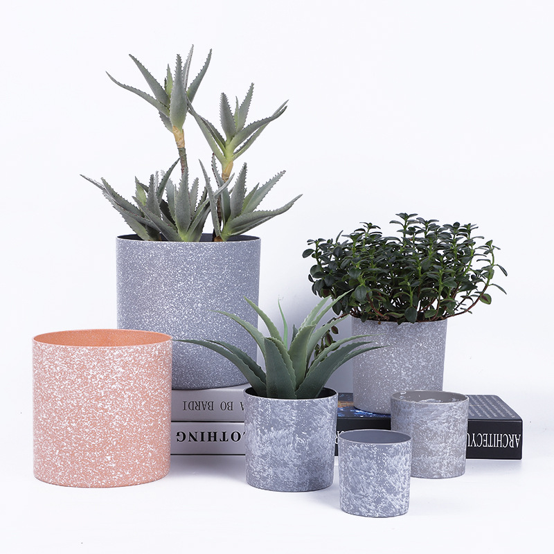European Export Silver Succulent Melamine Flower Pot Simulation Flower Pot Spot Wholesale Crafts Custom Wholesale Application Scenario