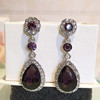 Earrings, crystal earings, with gem, European style