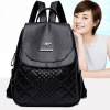 Demi-season fashionable backpack, polyurethane retro one-shoulder bag for traveling, 2023