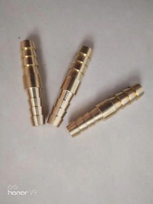 廠家黃銅兩通寶塔雙頭直插二通接頭格林頭壹字10/12/16/10/8/6MM
