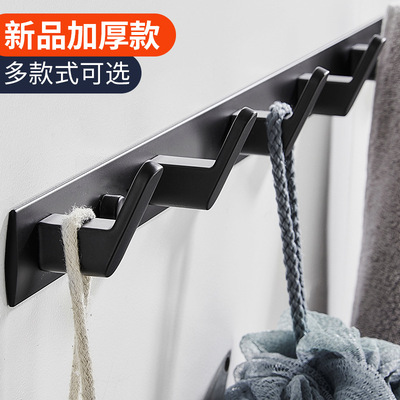 進門挂鈎壁挂衛生間毛巾排鈎免打孔衣服衣櫃試衣間衣帽牆壁挂衣鈎