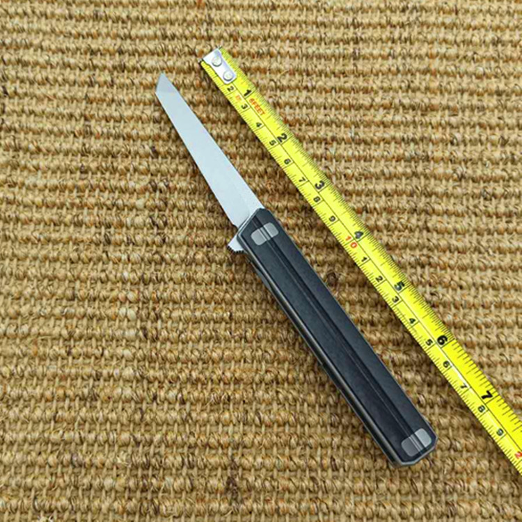 厂家直供M390钢高硬度户外折刀野营求生折叠刀轴承快开神笔刀