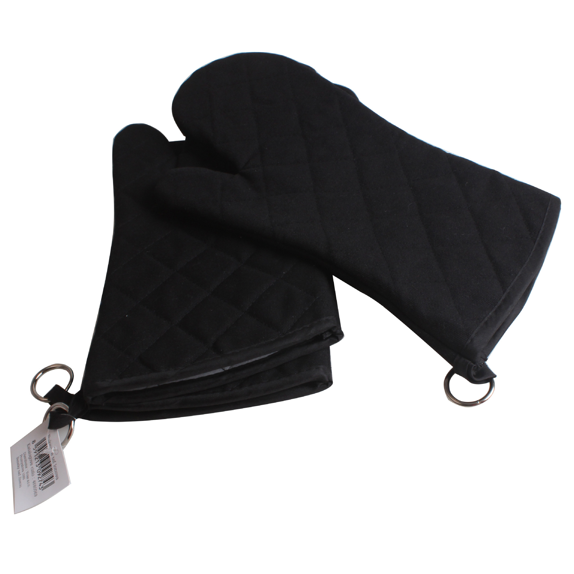 Guantes de barbacoa directa de fábrica con aislamiento de tela de algodón puro guantes engrosados barbacoa de alta temperatura resistente a cinco dedos anti-escaldado