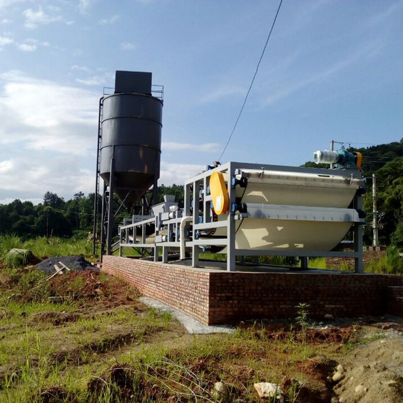 供应带式压滤机-泥浆脱水机-工程工地污泥处理现场-污水处理