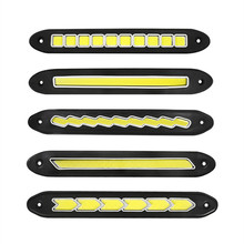 新辉 汽车硅胶可弯曲COB日行灯 LED汽车日间行车灯通用型厂家直销