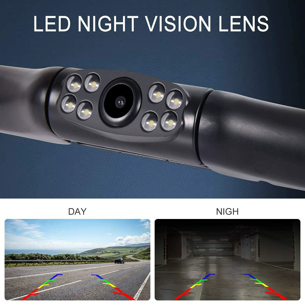 Внешняя торговля Горячая Распродажа 8LED супер ночного видения длинная камера заднего вида номерного знака Калибр США рамка номерного знака камера заднего вида