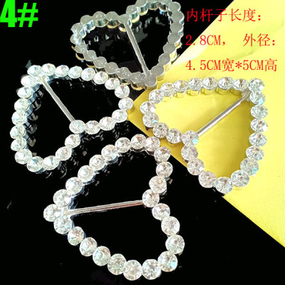 Rhinestone Button Waist buckle high-grade white Rhinestone Ellipse Metal Eight decorate Belt buckle Silk scarf button