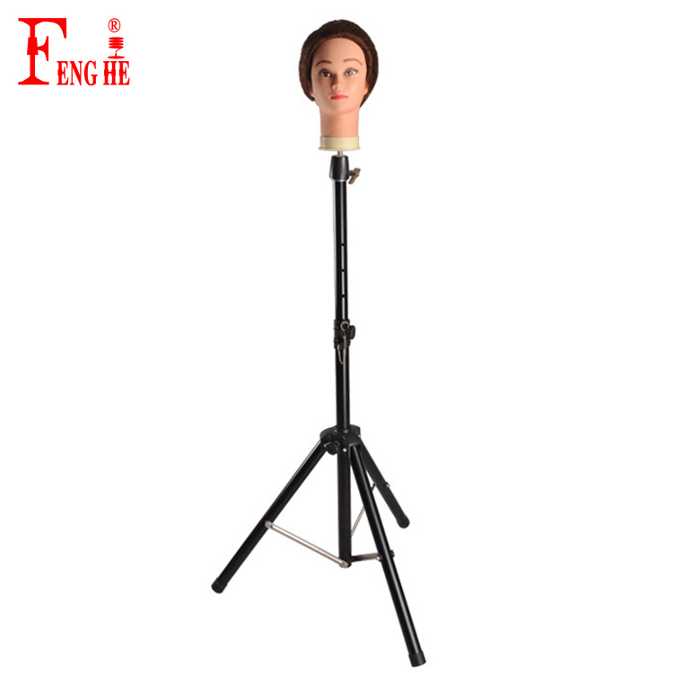三角头模支架假发美发练习教学模特头三脚架厂稳固伸缩