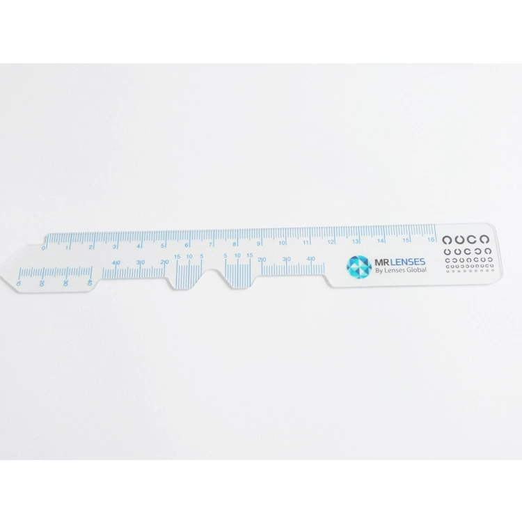 Пользовательская цветная печать прозрачная межзрачковая линейка для измерения расстояния для офтальмологов