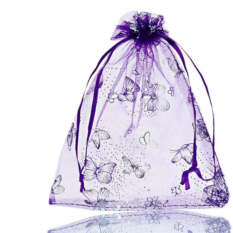 В наличии Рождественский подарок Бабочка пряжа Сумка из органзы сумка оптом бронзовая пряжа Amazon Сетчатая Сумка