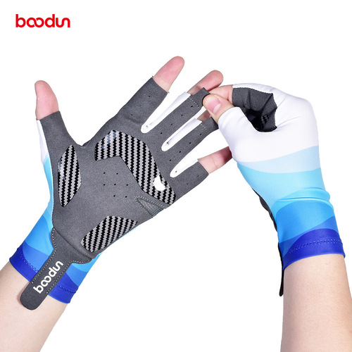 Boodun/Boodun New Fishing Gloves, Sun-protective Lightweight Breathable Fingerless Fishing Gloves with Non-slip Design for Rock Fishing