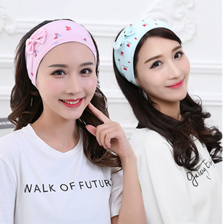 Cotton breathable postpartum scarf for young mother with bow for pregnant, direct factory sales