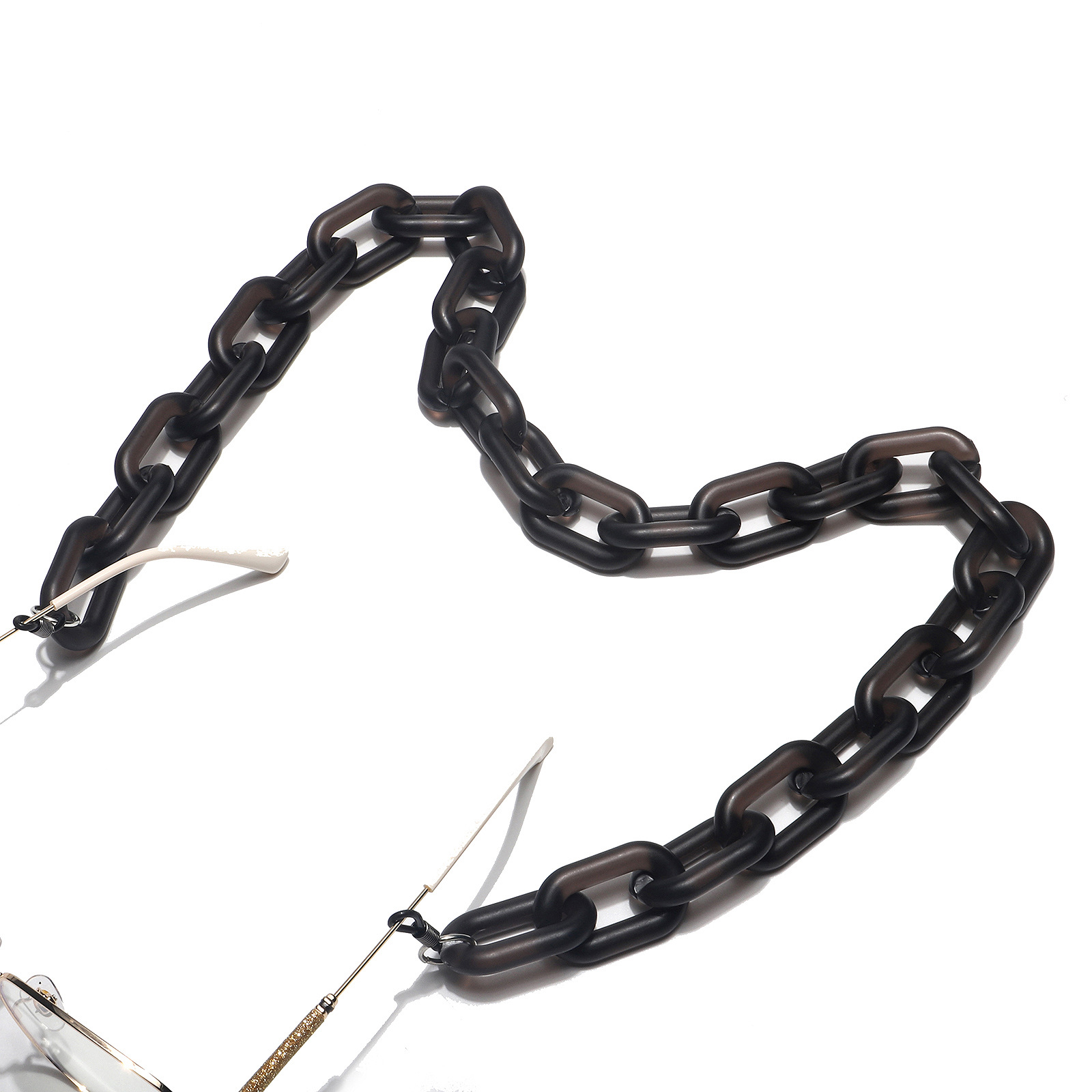 Plastic Material Resin Acrylic Plastic Frosted Glasses Chain Simple Retro Fashion Glasses Chain Wholesale Nihaojewelry