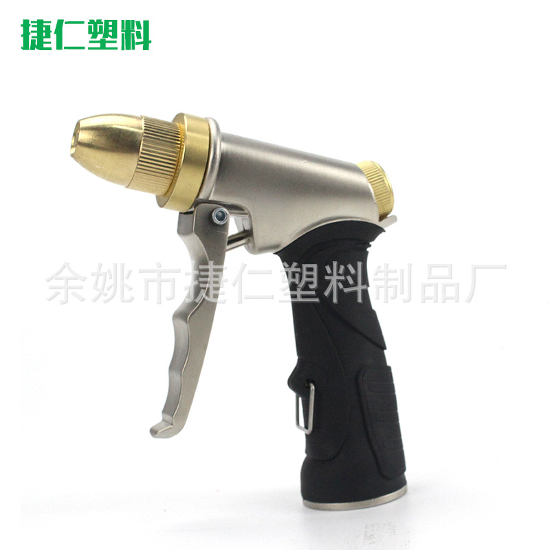 厂家批发园林洗车行喷水工具铜头单头水枪高压洗车铜头高压水枪