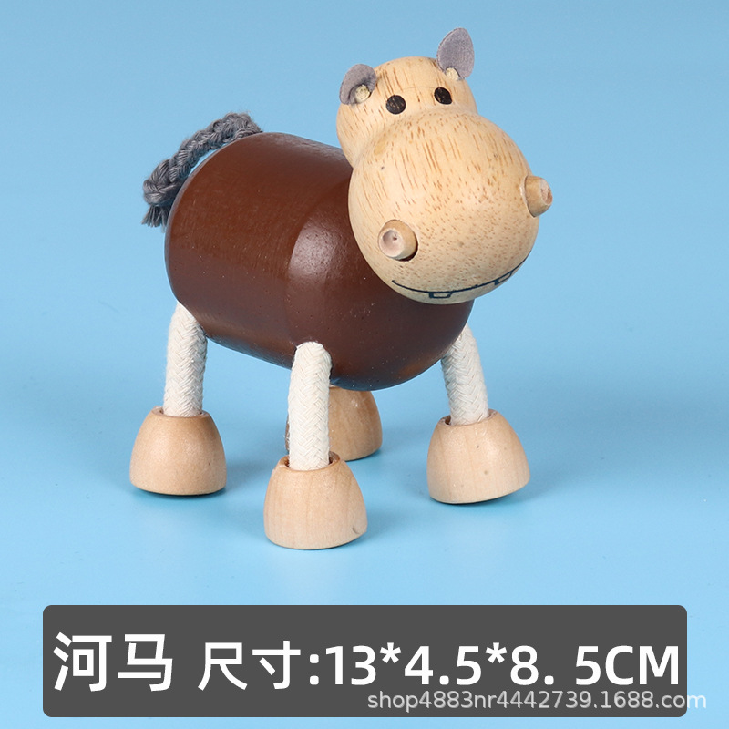 Figura Mini de Animales de Madera 18 Modelos Madera para Niños image 8