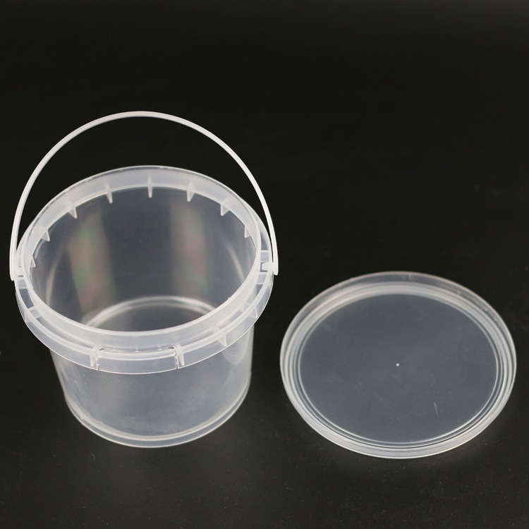 Transparent plastic barrel, 1 liter environmentally friendly laundry beads portable barrel, sealed packaging barrel, crystal mud packaging barrel