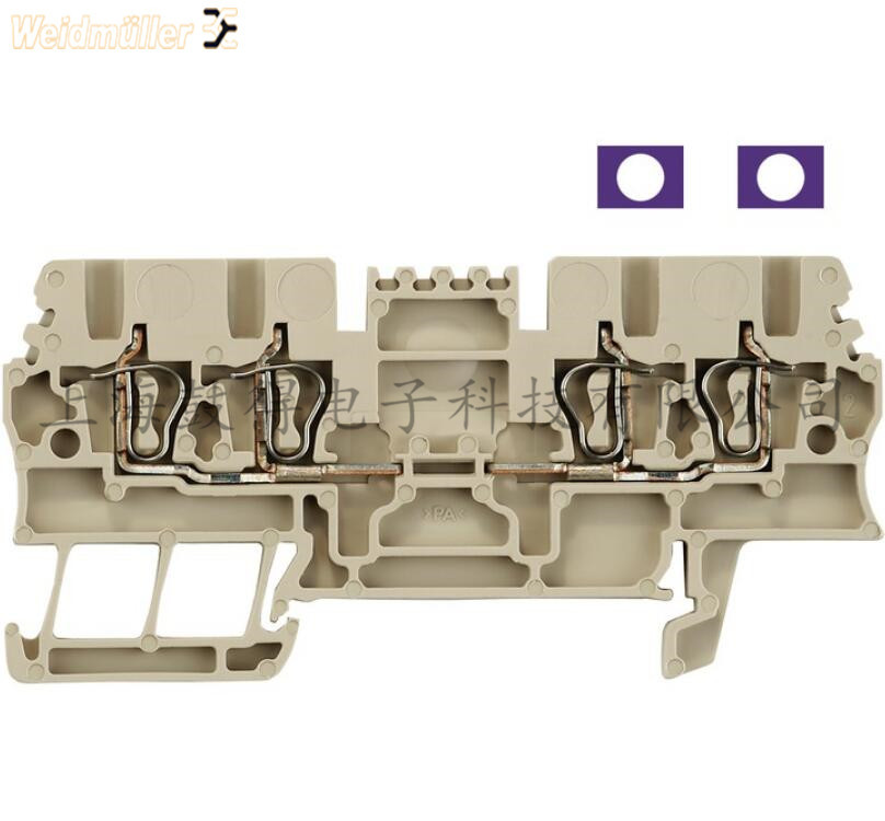 ZDU1.5/2X2AN魏德米勒weidmuller直通型接线端子订货号1826970000
