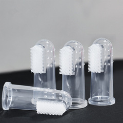 源頭廠家嬰兒全硅膠指套牙刷 乳牙刷 兒童訓練新生兒硅膠手指牙刷