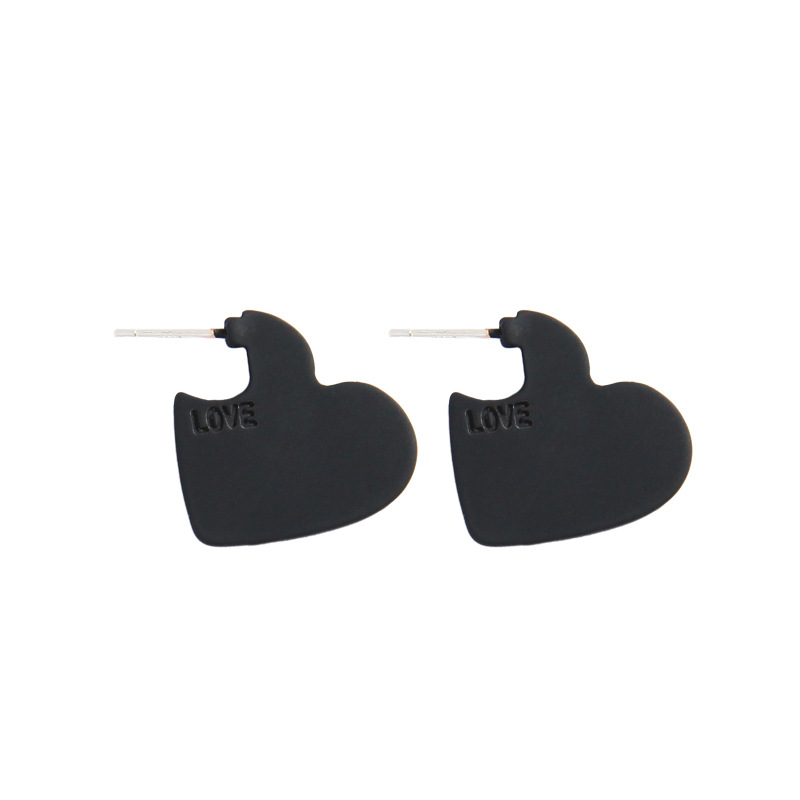 Fashion Earrings Oil Drop Wild Simple Love Earrings Wholesale display picture 9