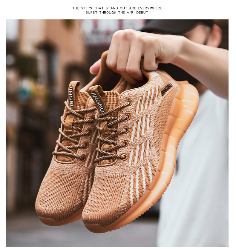 男士休閑單鞋網鞋男夏季透氣薄款運動鞋男士鞋防臭百搭網面20210