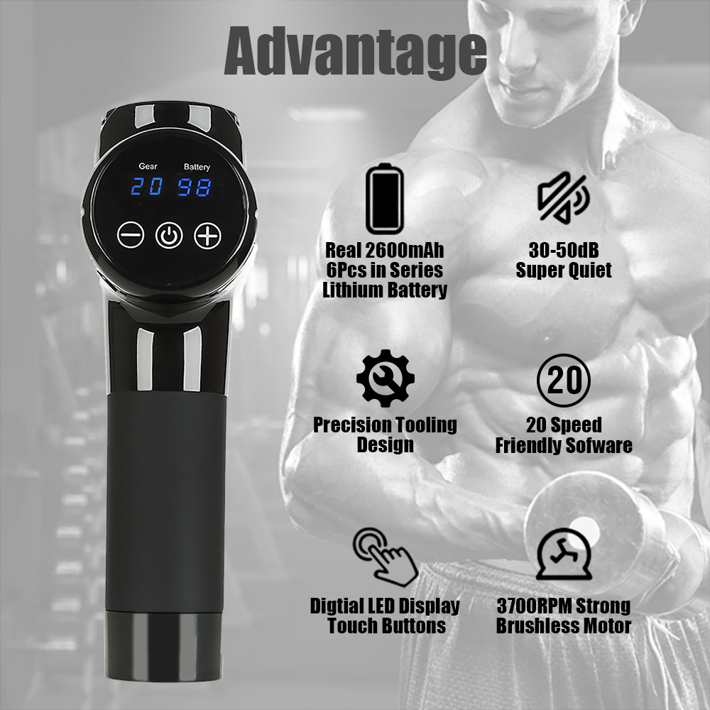 筋膜枪肌肉放松器按摩枪跨境电动按摩仪器理疗仪深圳源头工厂