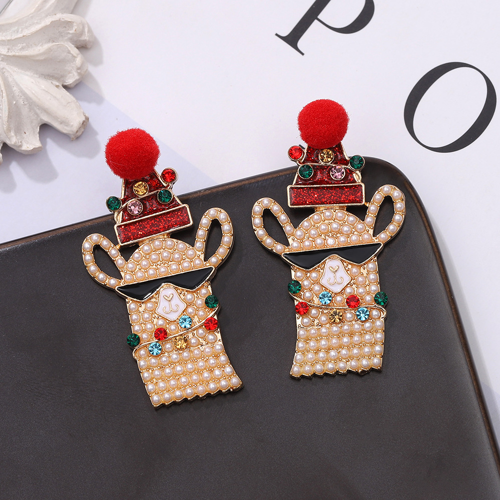 Christmas Cartoon Characters Earrings display picture 5
