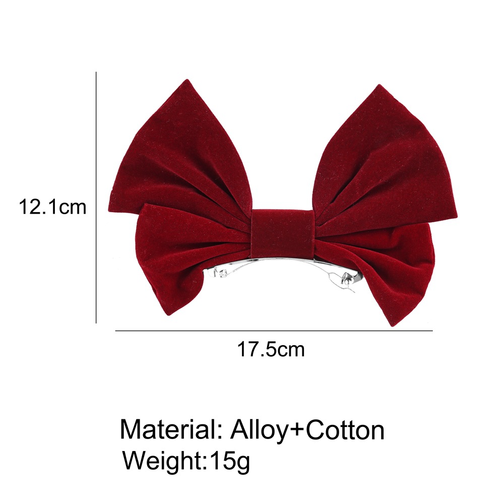 Red Big Bow Hairpin Korean Top Clip Hair Clip Headdress Wholesale Nihaojewelry display picture 13