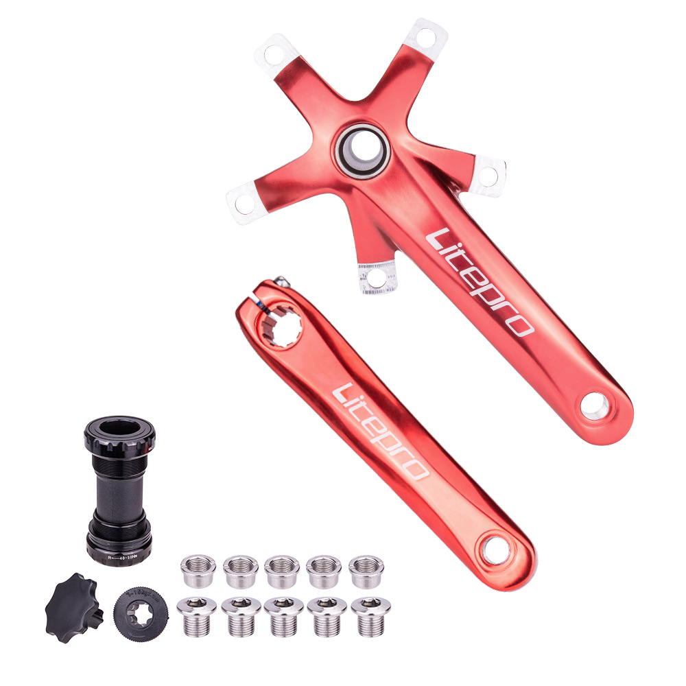 ZTTO bicicleta plegable hueca de una pieza de manivela LP litepro con eje central 130MM BCD modificado SP8