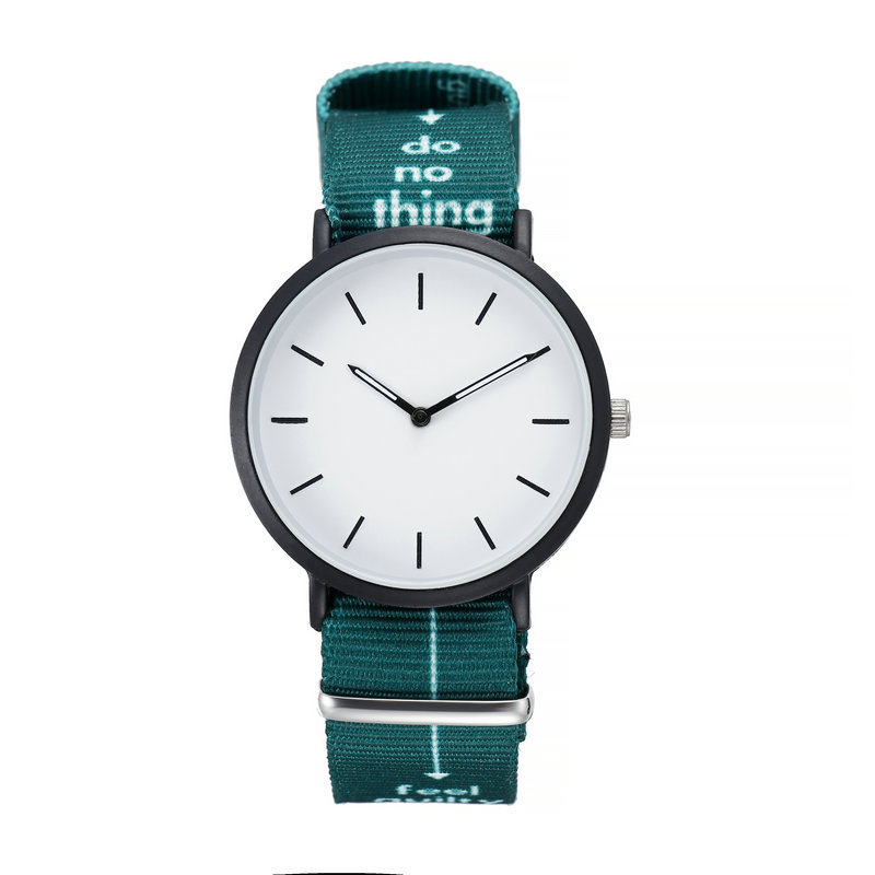欧美手表男大学生韩版时尚潮流复古简约刻度款女生潮女情侣帆布表|ms