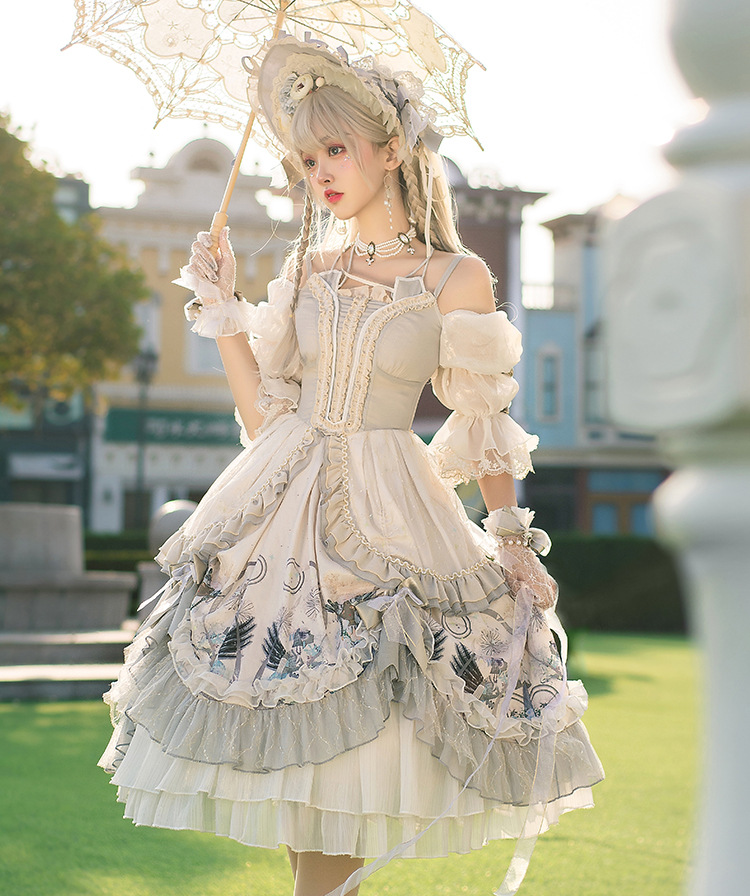 樱洛芙Lolita原创小裙子 蔷薇少女OP 复古宫廷风洛丽塔茶会裙正品-阿里巴巴