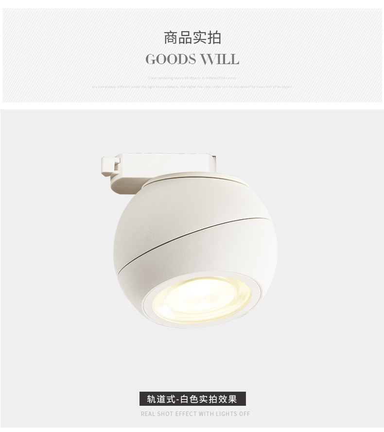 苹果球形明装轨道射灯205