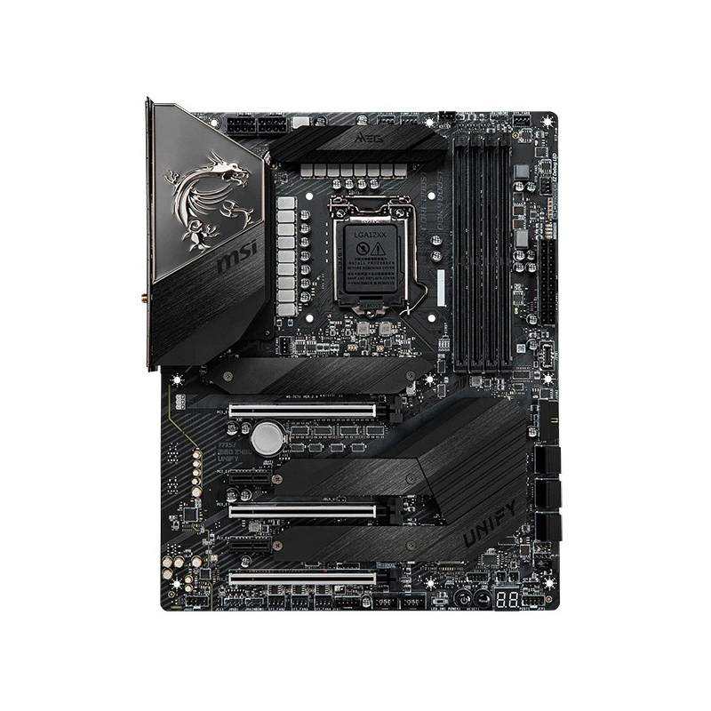 Материнская плата Micro-Star Z490 Unify Dark Edition E-Sports поддерживает 10-е поколение CPU с разъёмом 1200-pin