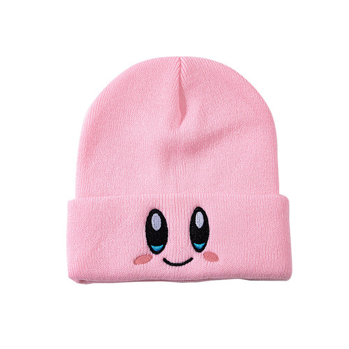 Kirby Cold Hat Warm Pink Hat Japanese Cute Trendy Cool Student Ins Wool Hat Fashion Versatile Style