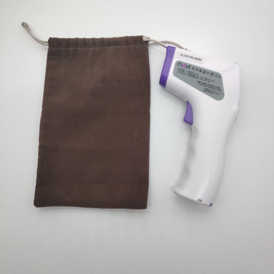 额温枪绒布袋 耳温计 温度计绒布袋 小批量logo定制