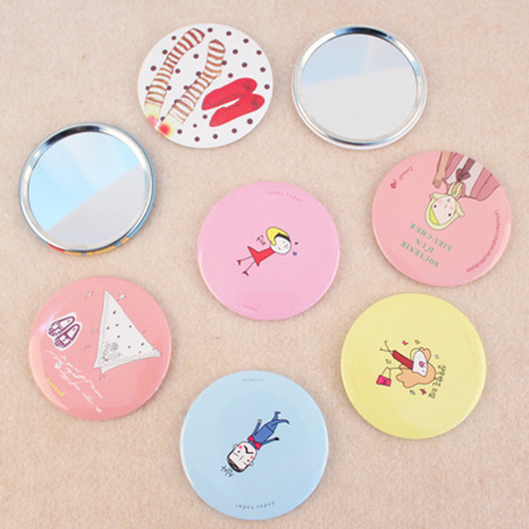 Cartoon small handheld cute mirror