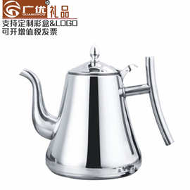 不锈钢卡士壶  酒店餐厅烧水壶花茶壶家用茶水壶带漏网冷水壶