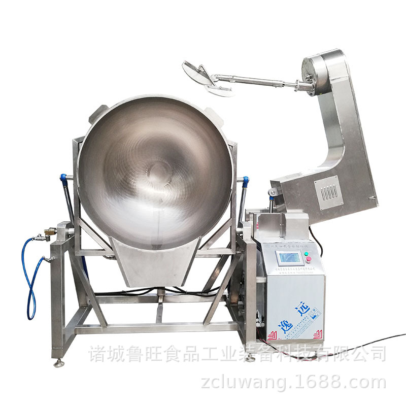 厂家制作大火力食品炒制锅 熟食加工全自动燃气搅拌炒锅