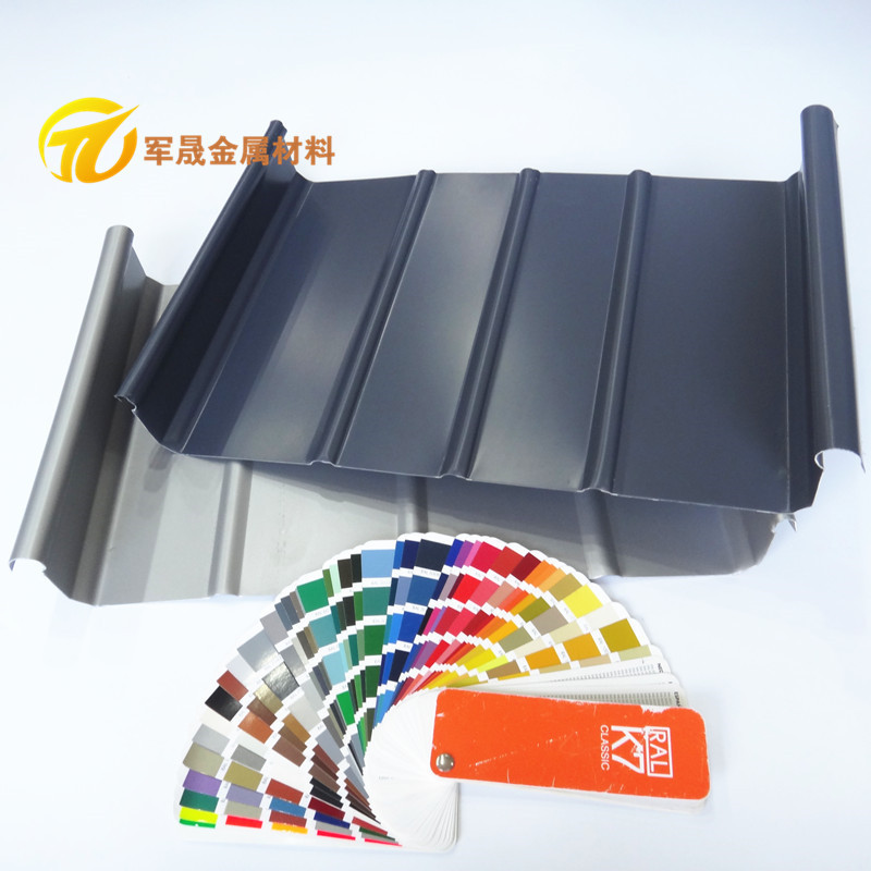 源头厂家直销铝合金板 氟碳0.8mm430型铝镁锰屋面板