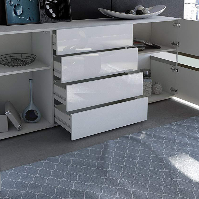 Suministro de fábrica gabinete lateral moderno gabinete del vino muebles gabinete lateral simple con cajón pequeño Gabinete lateral del dormitorio sala de estar