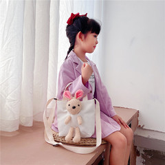 Children's Crossbody Bag Small Rabbit Cartoon Small Fabric Bag for Girls Crossbody Bag Fashion Cute Princess Little Handbag