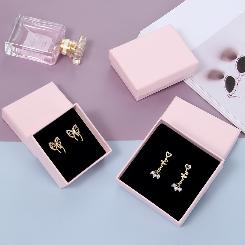 1 Piece Quantity Street Occasion 1 Piece Fashion Solid Color Paper Jewelry Boxes