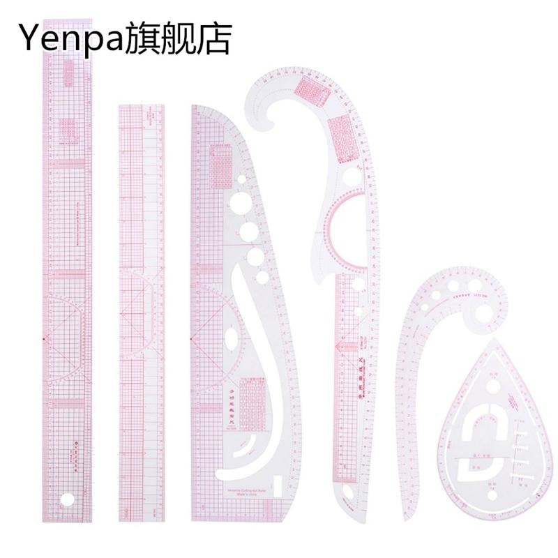 6pcs/set Multi-function Rulers DIY Cloth...