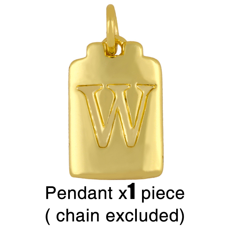 Fashion Letter 18k Gold Plated Necklace In Bulk display picture 14