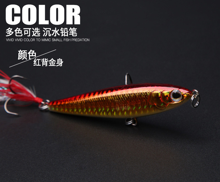 5 Colors Shallow Diving Minnow Lures Sinking Hard Plastic Baits Fresh Water Bass Swimbait Tackle Gear