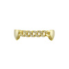 Grills hip -hop braces inlaid drilling 18K gold plating suitable for men and women's vampire denture Halloween Party